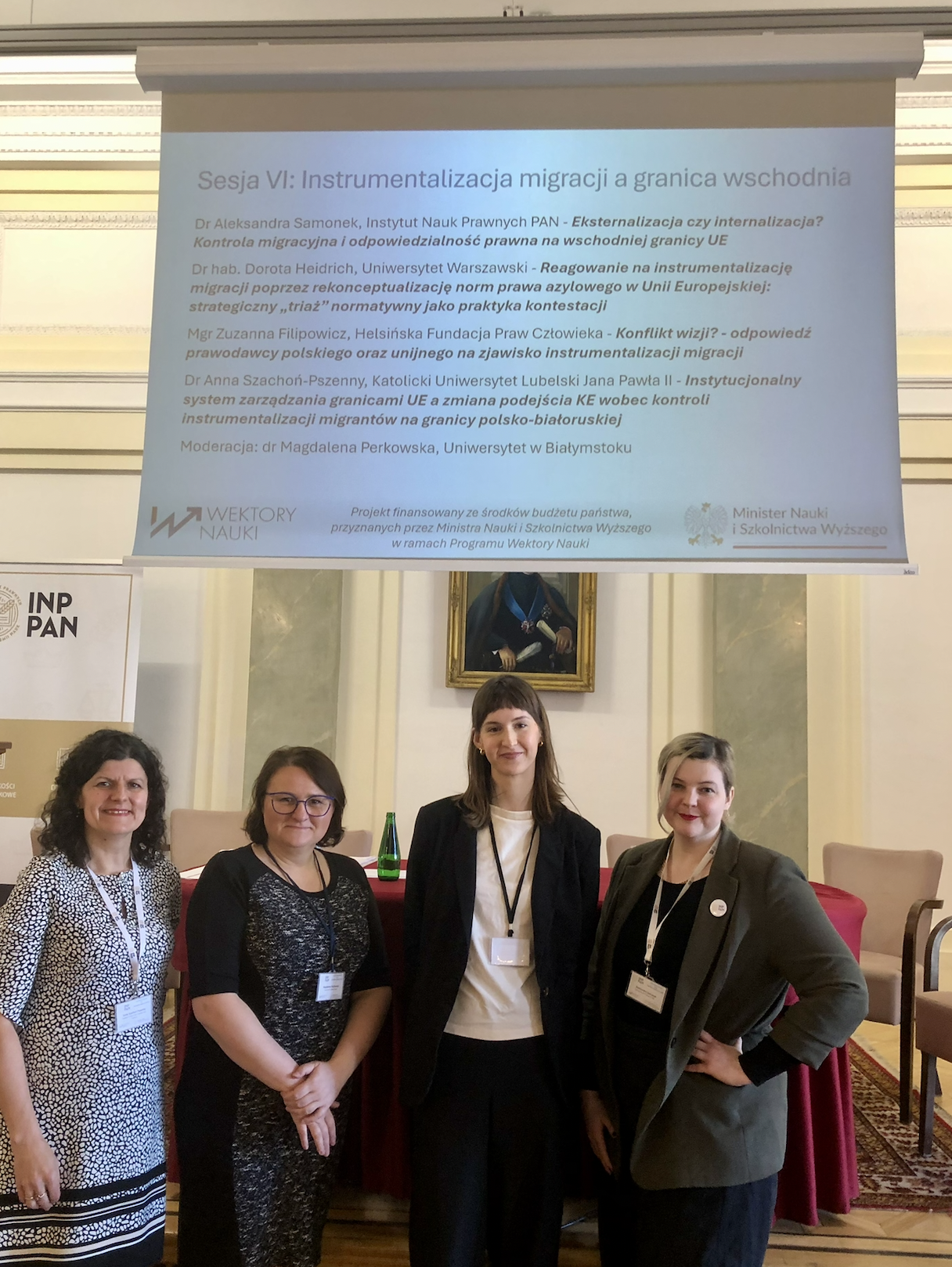 With Zuzanna Filipowicz, Magdalena Perkowska, and Anna Szachoń-Pszenny